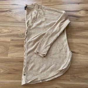 Urban outfitters Out from under beige cream tan oversized button up cardigan